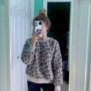 Fluffy Leopard Sweater